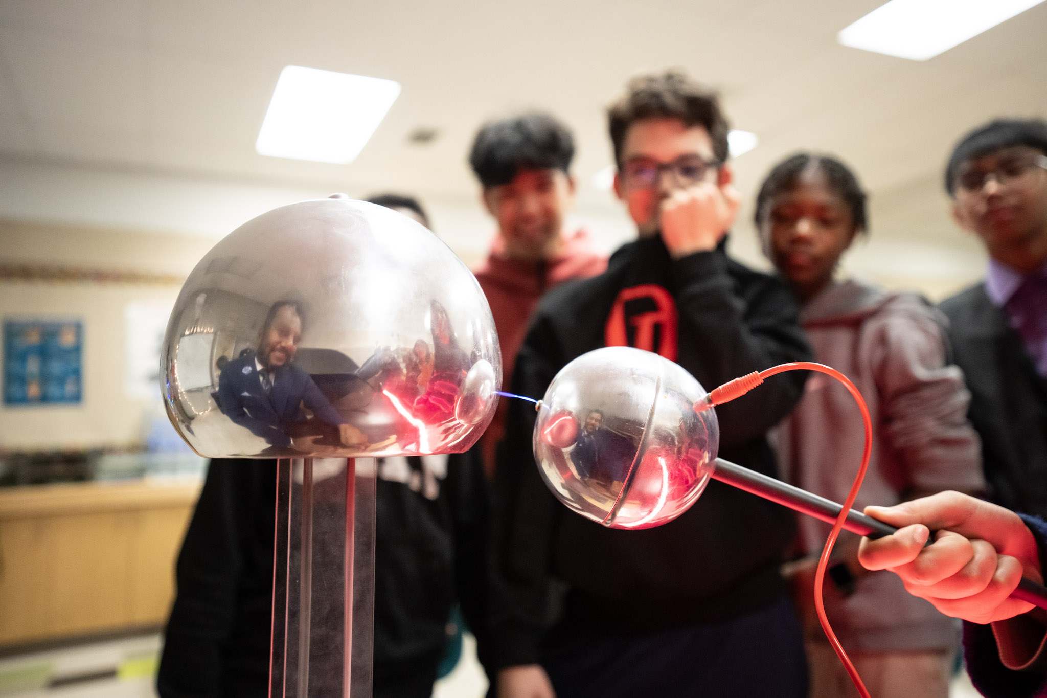 Science Experiment with Students