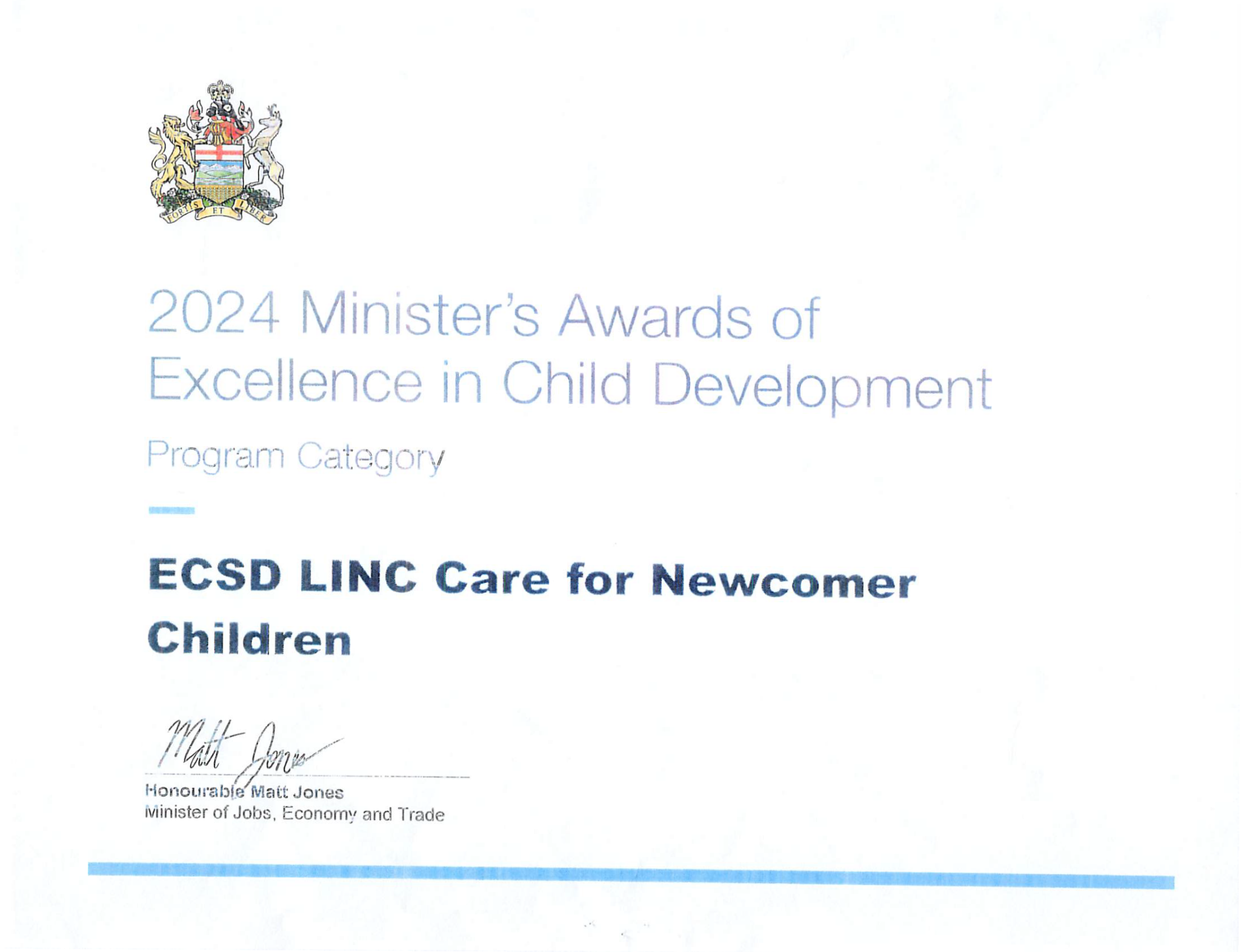 Minister Award CNC 2024