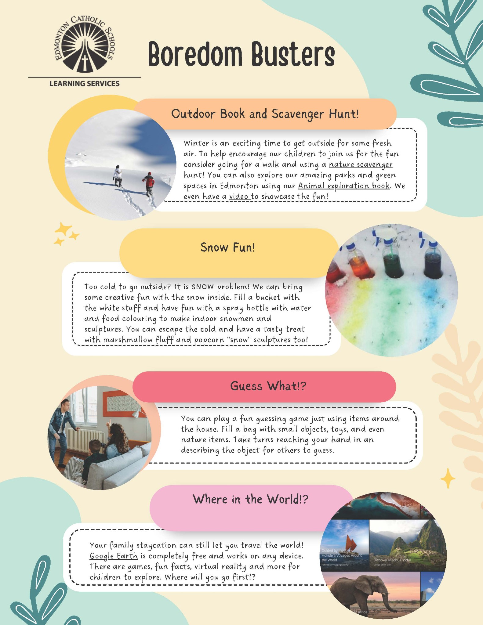 Winter Boredom Busters