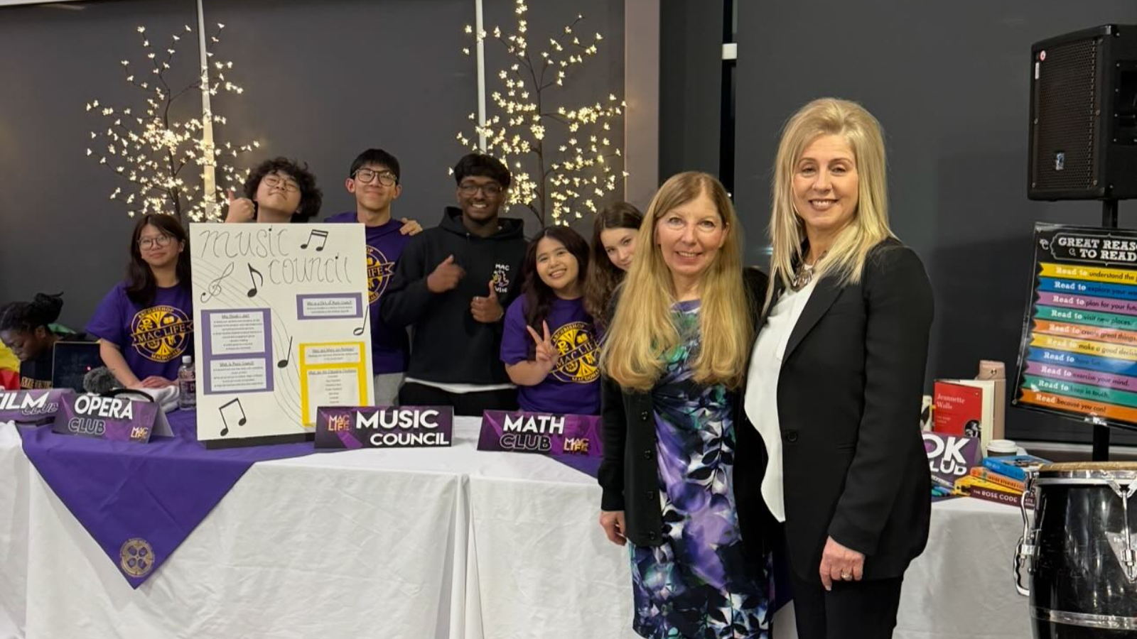 Trustee Palazzo with Principal Michelle Dupuis