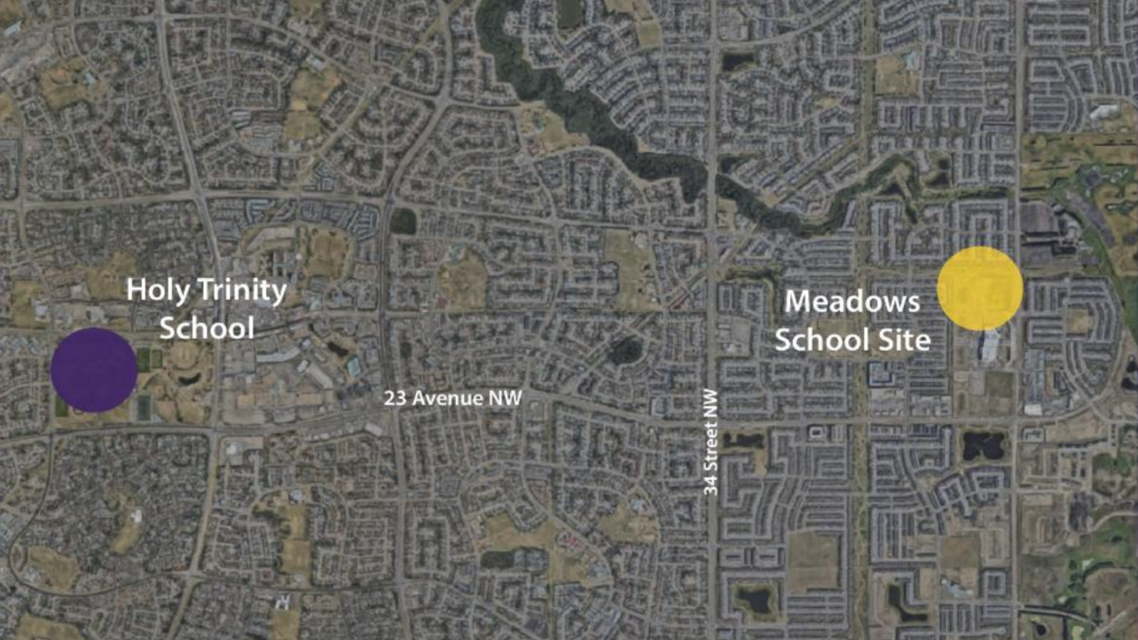 Map of Meadows School Site
