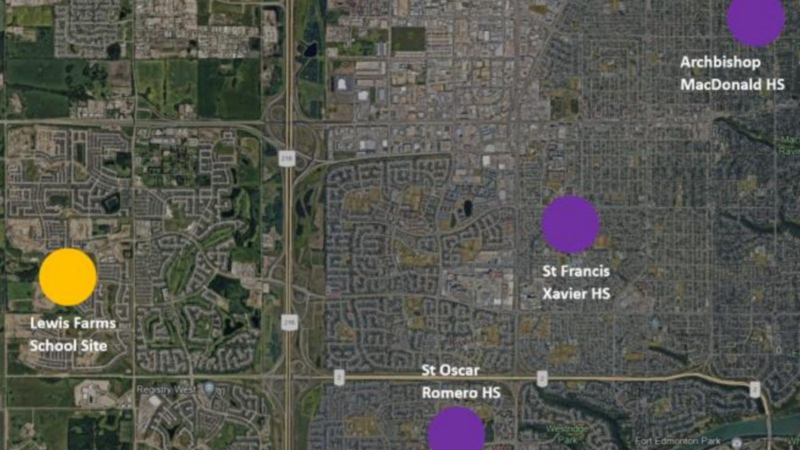 Map of Lewis Farms Site