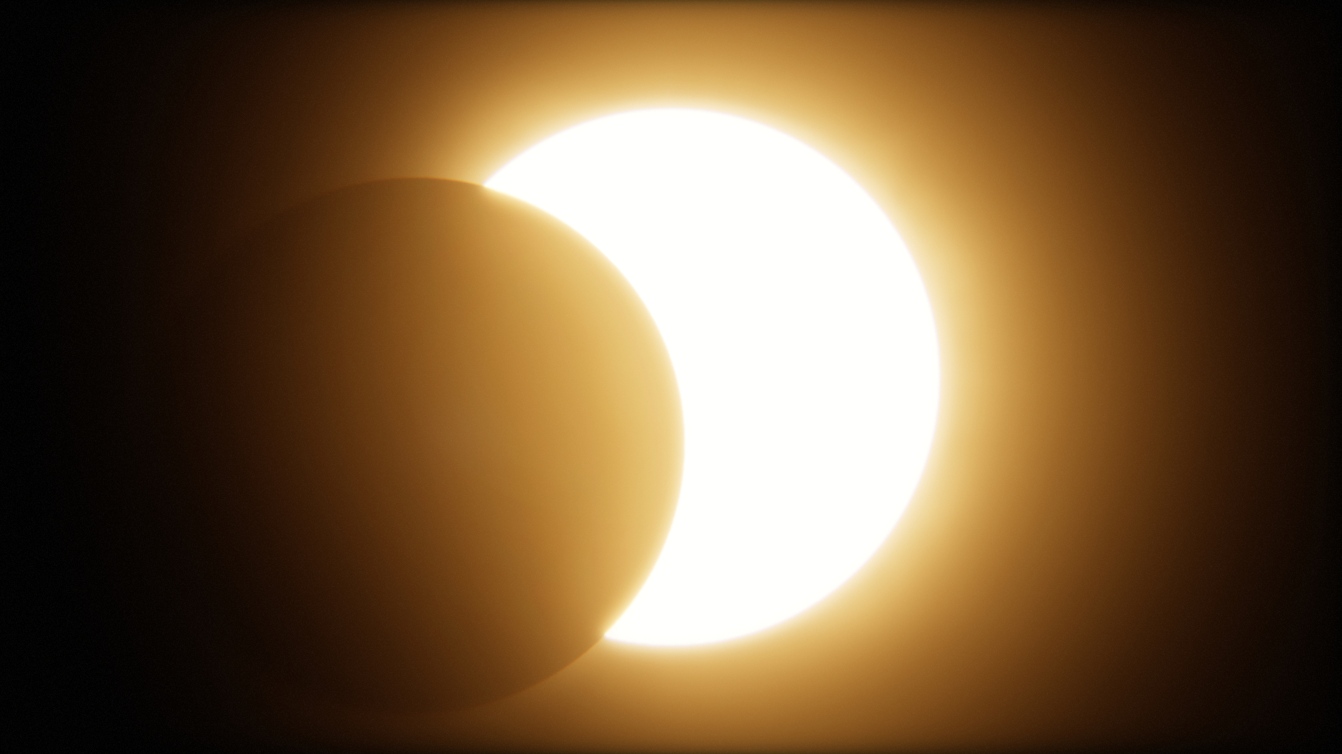 Partial solar eclipse (Credit: Canadian Space Agency)