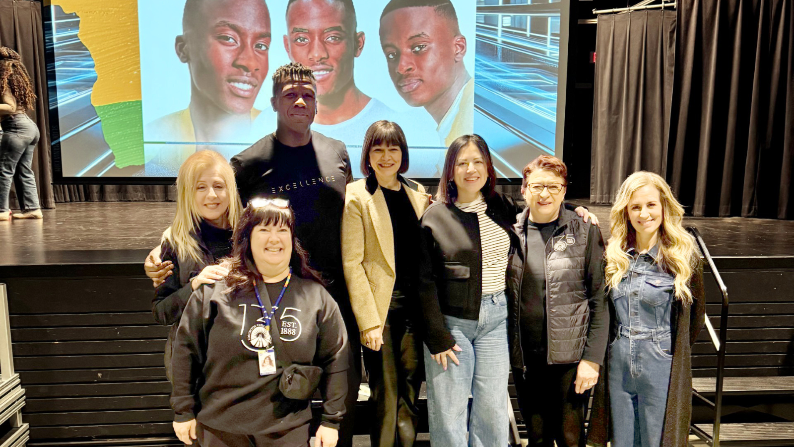 Trustees in a group photo at the Black Students Alliance Conference