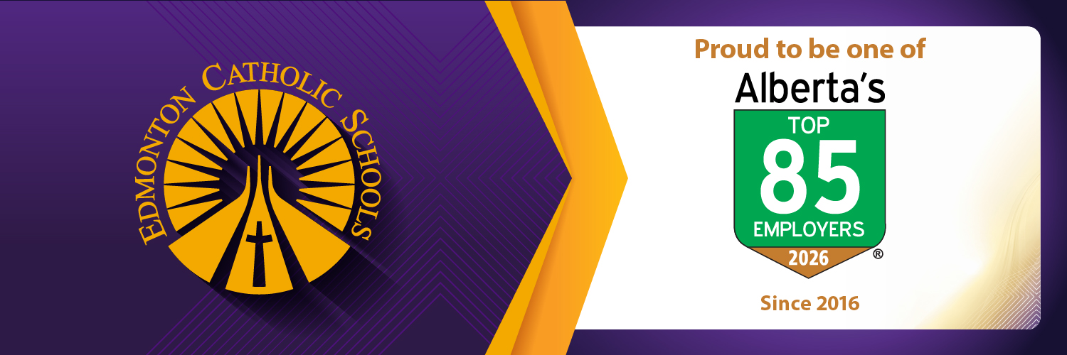 Edmonton Catholic Schools Proud to be on of Alberta's Top 85 Employers since 2016.