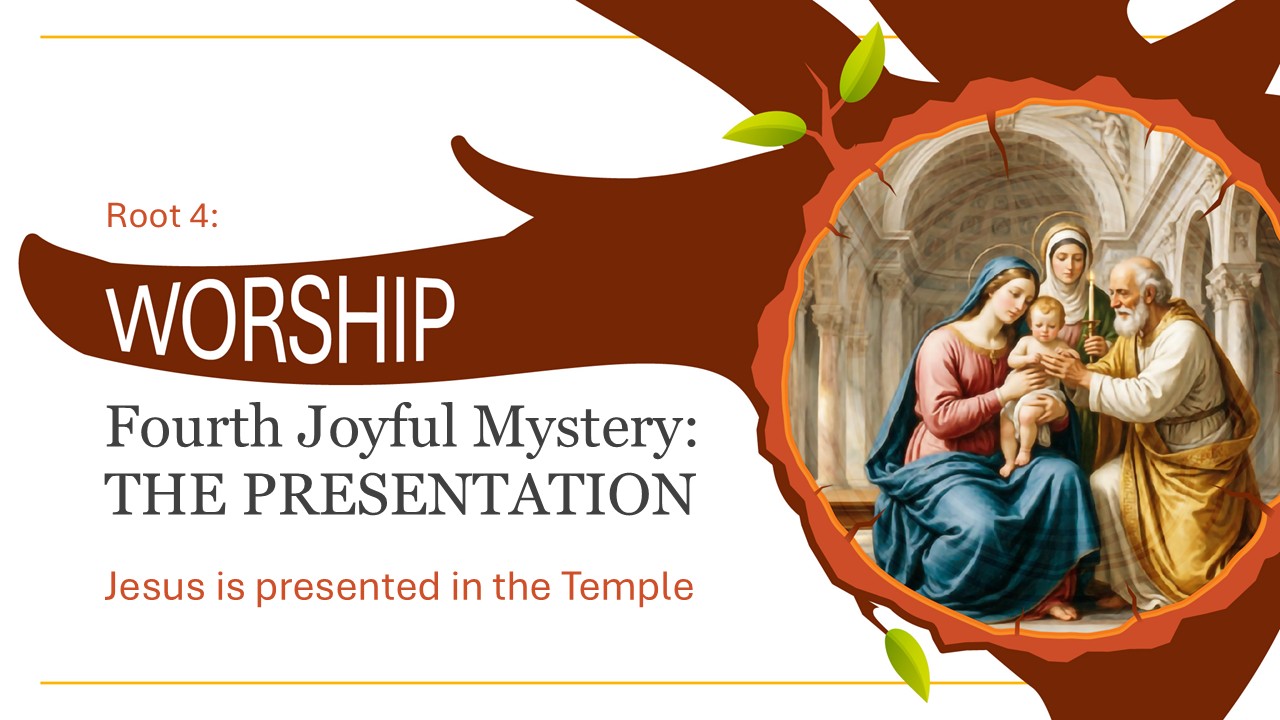 Presentation in the Temple representing Worship and devotion.