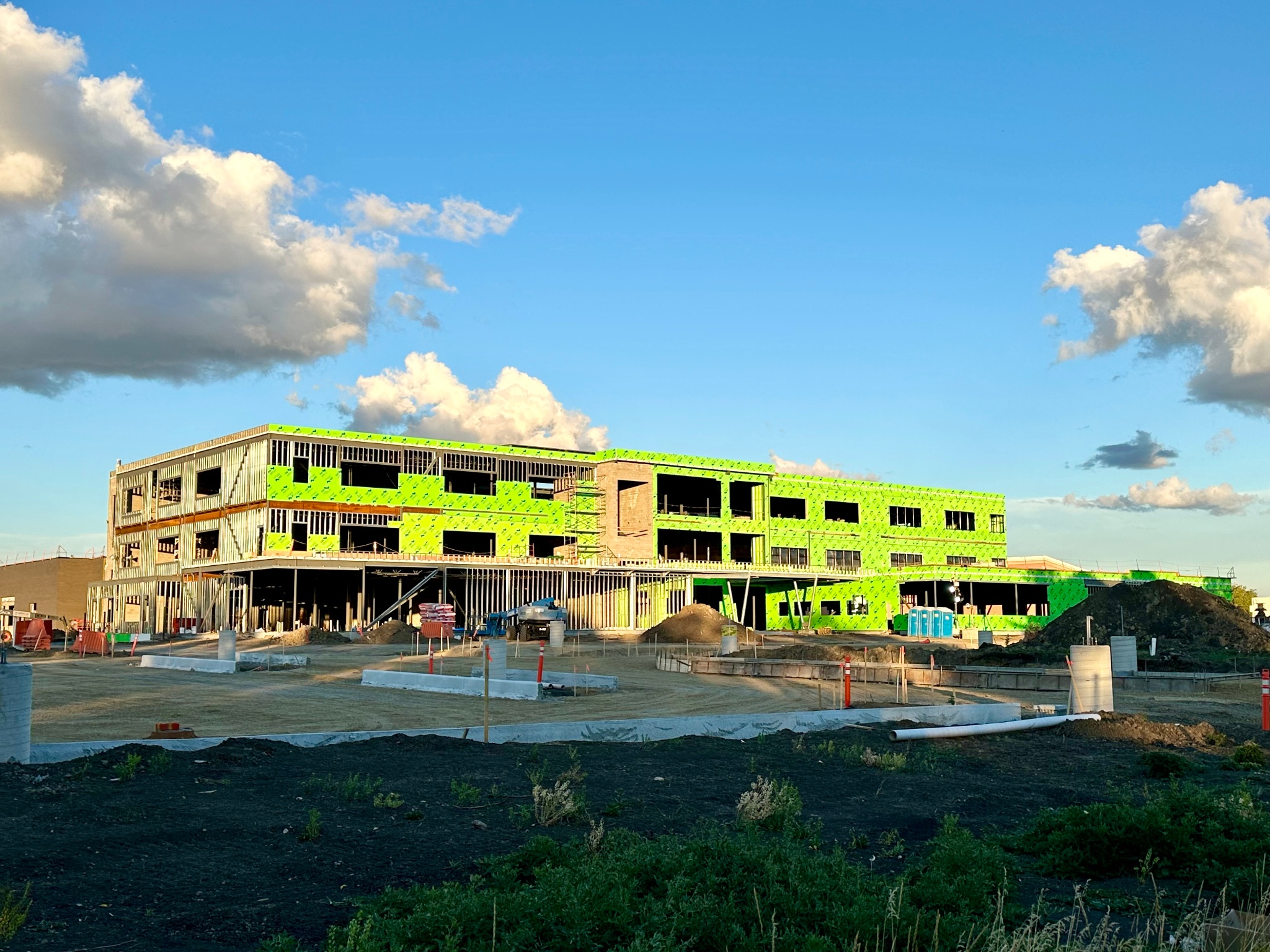 A school under construction