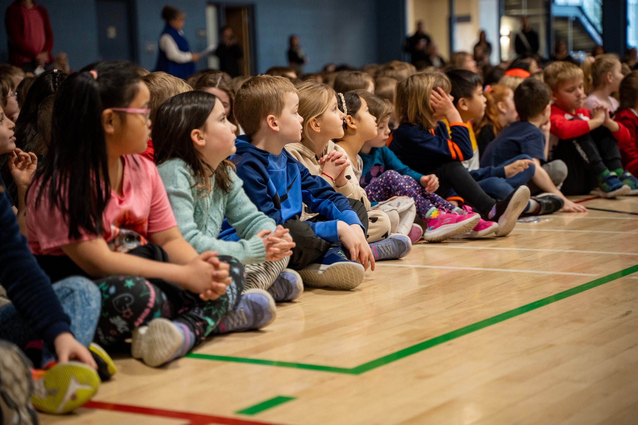 School Liturgy St Brendan Students on the floor