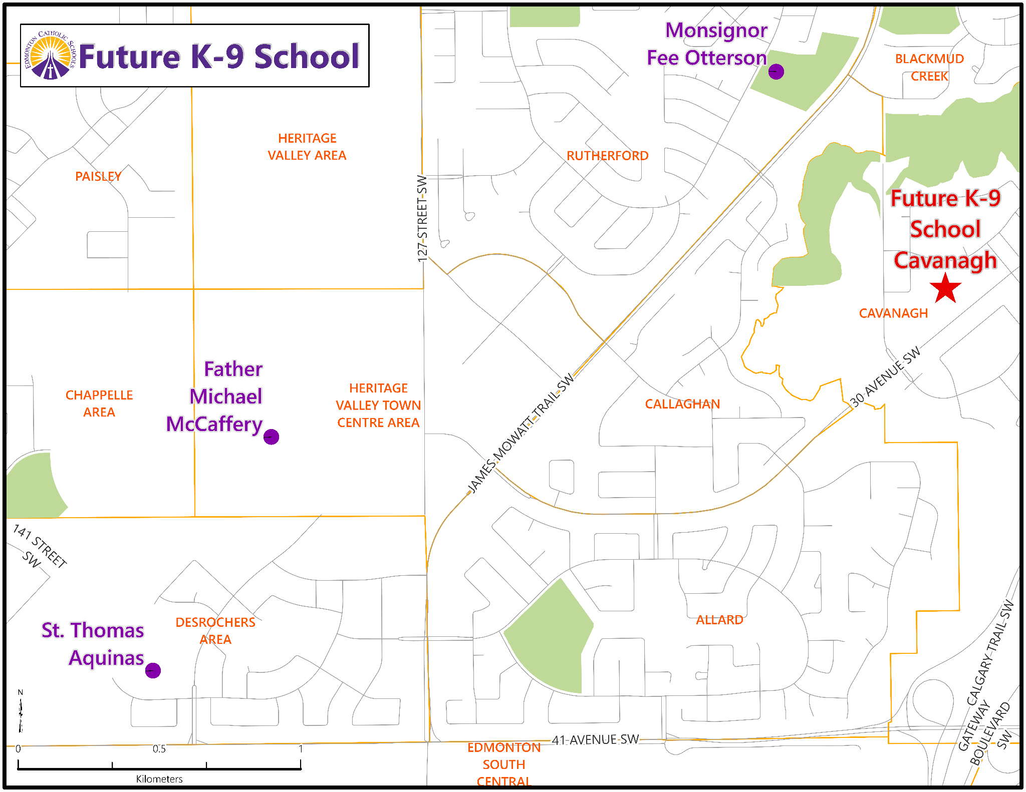 Future K-9 School location in Cavanagh